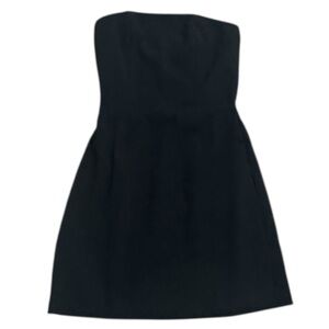 Song of Style Classic Black Strapless Mini Dress Smocked Back XS Party Vacation